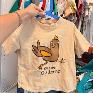 Zara boys 4t Chicken Guillermo Kids T-Shirt - Tan